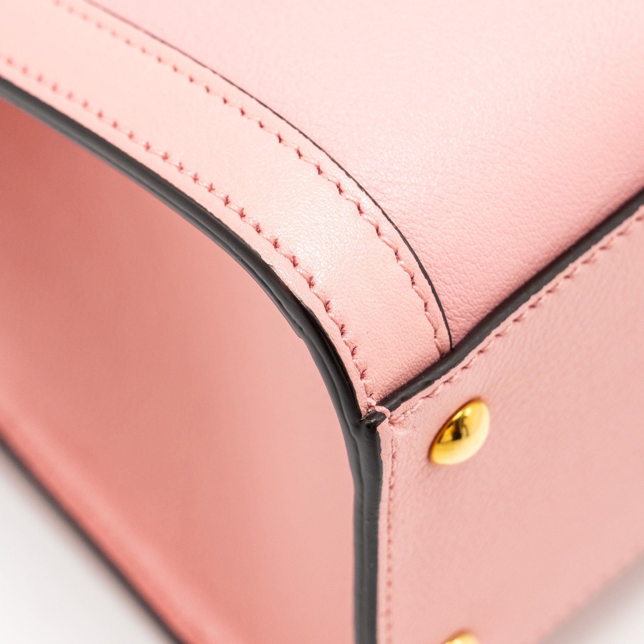 GUCCI MINI DIANA BAMBOO TOTE BAG LEATHER PINK GHW