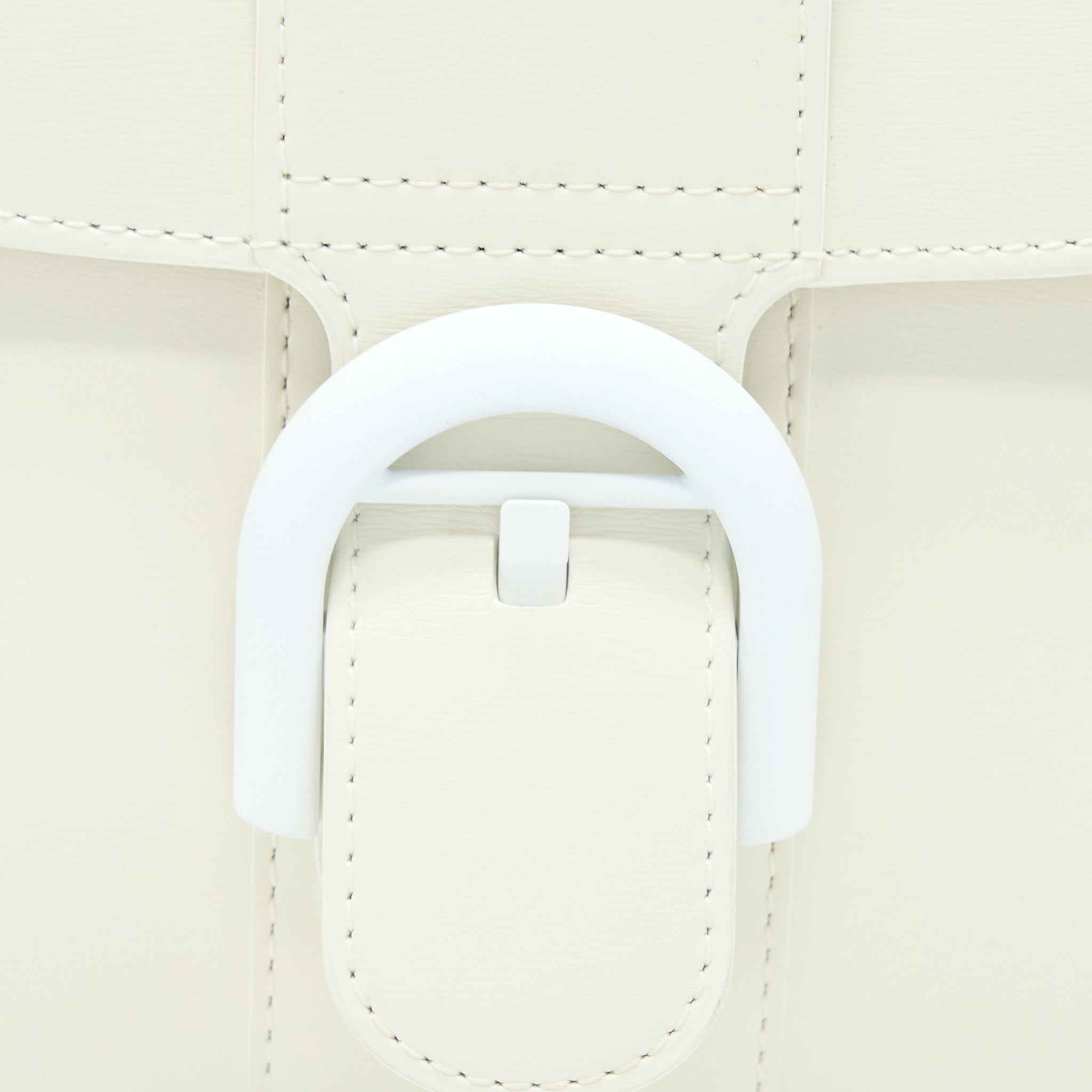 DELVAUX MINI BRILLIANT HANDBAG CALFSKIN WHITE WITH WHITE/SILVER HARDWARE