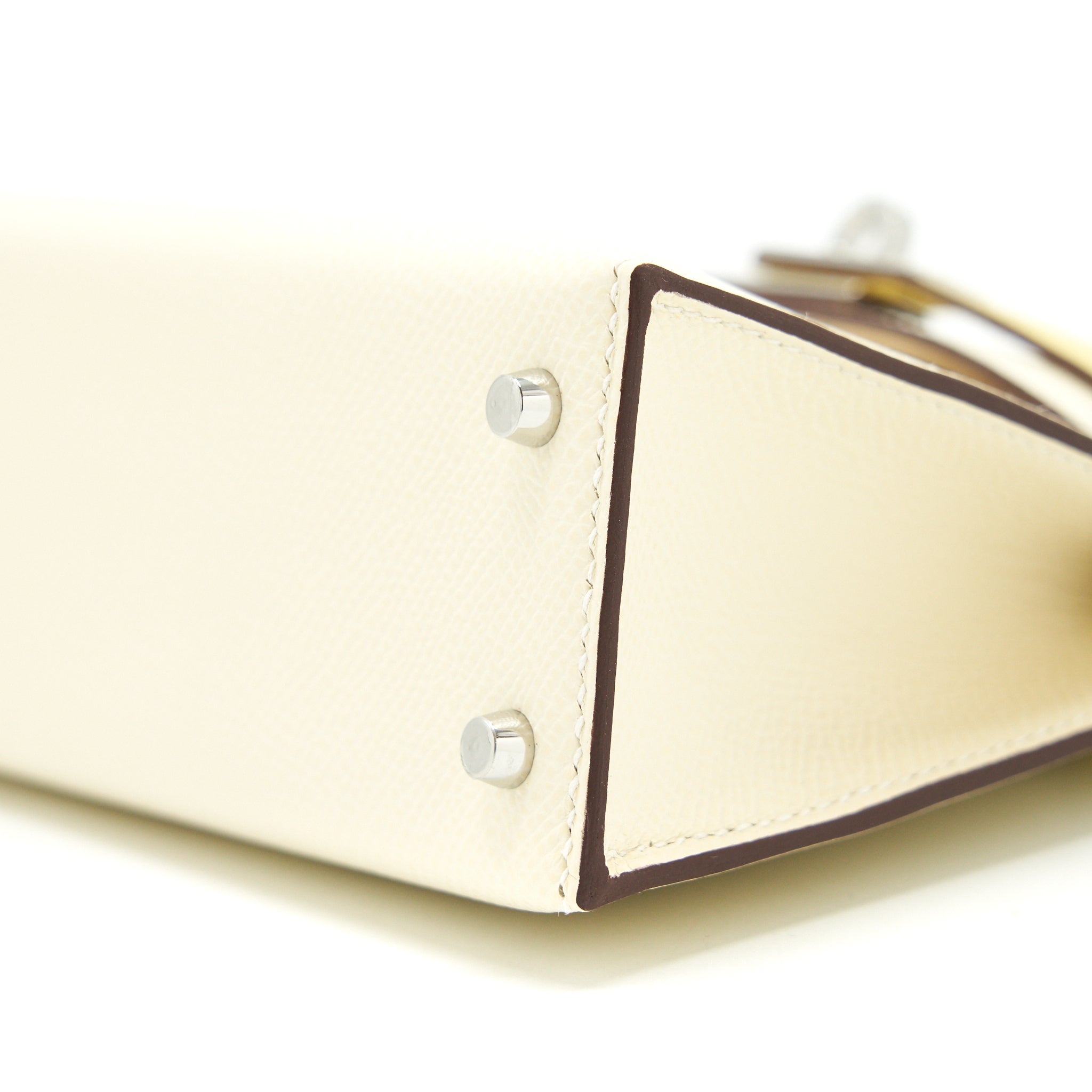 HERMES MINI KELLY Ⅱ EPSOM NATA/ SESAME / JAUNE POUSSIN SHW