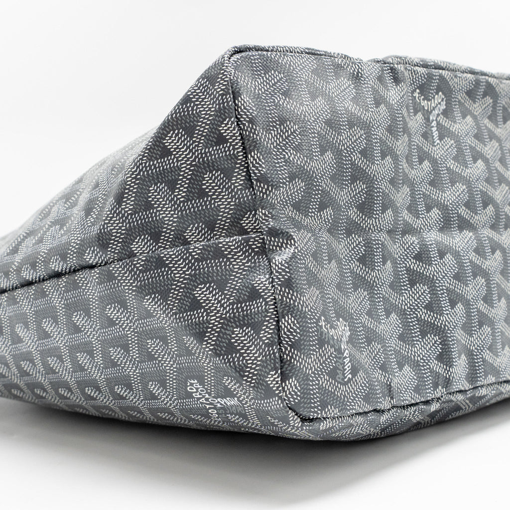 GOYARD SAINT LOUIS PM TOTE GOYARDLINE CANVAS GREY SHW