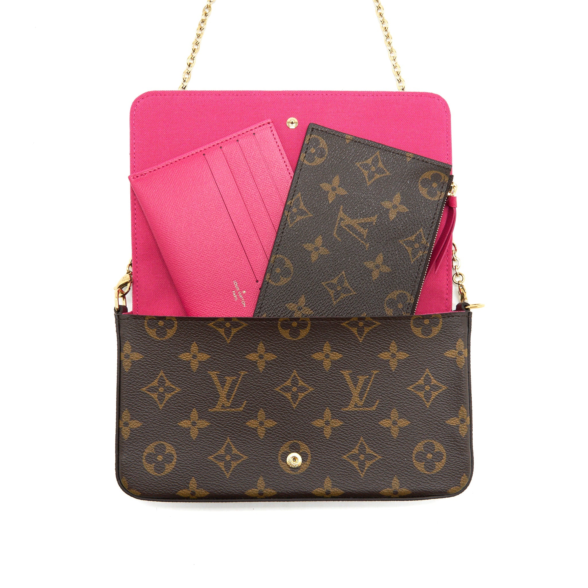 LOUIS VUITTON 2021 CHRISTMAS LIMITED FÉLICIE POCHETTE GHW