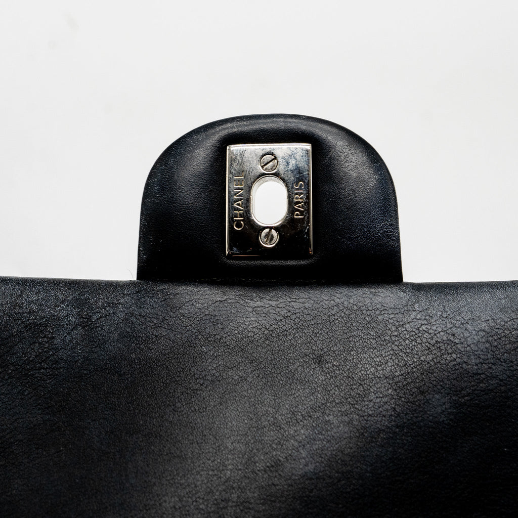 CHANEL MINI RECTANGULAR FLAP BAG PATENT BLACK SHW