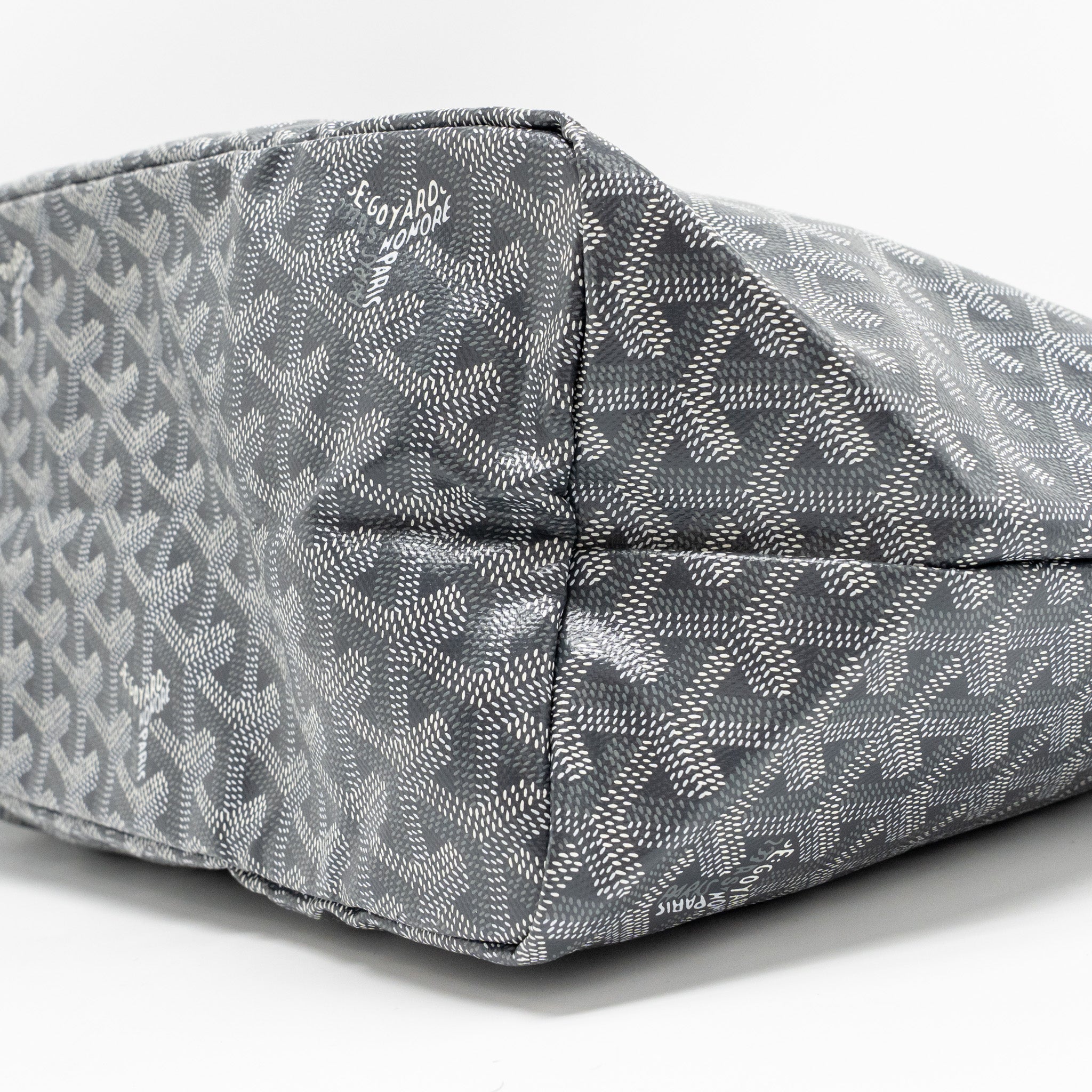 GOYARD SAINT LOUIS PM TOTE GOYARDLINE CANVAS GREY SHW