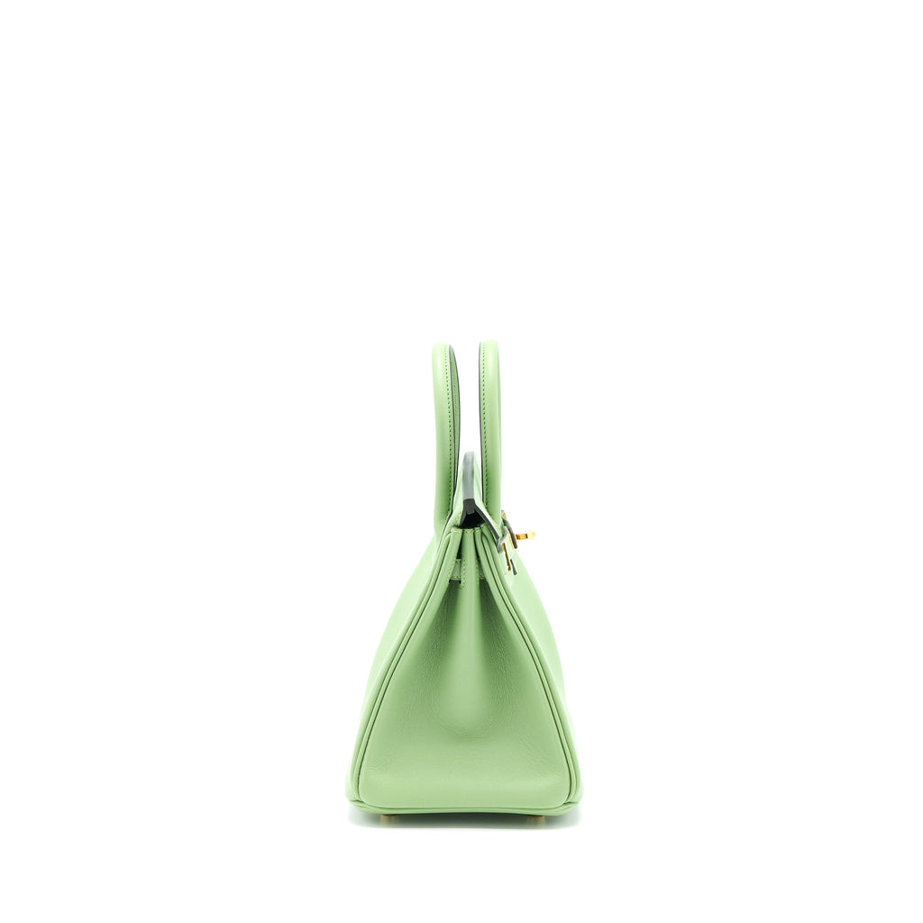 HERMES BIRKIN 25 SWIFT 3I VERT CRIQUET GHW