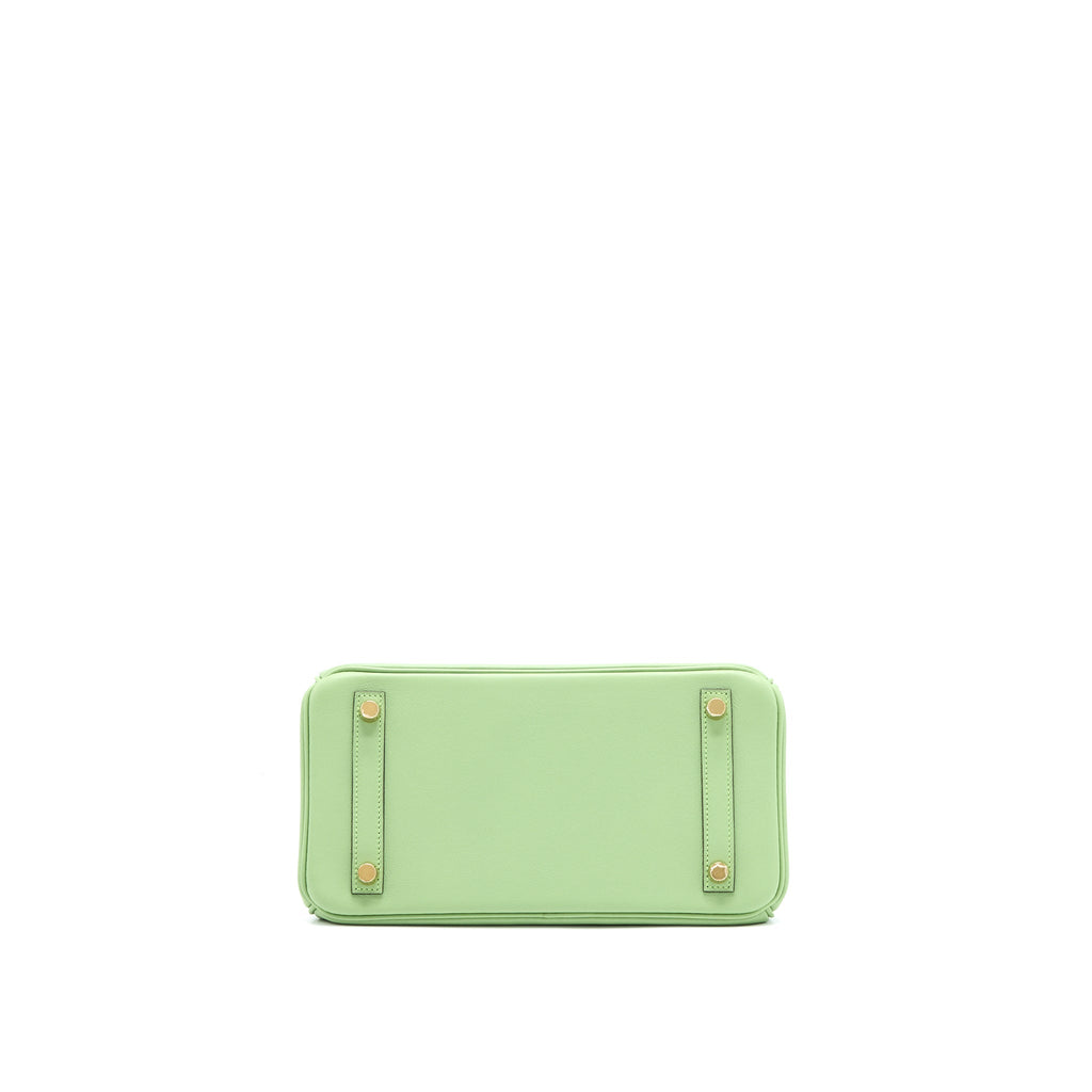 HERMES BIRKIN 25 SWIFT 3I VERT CRIQUET GHW