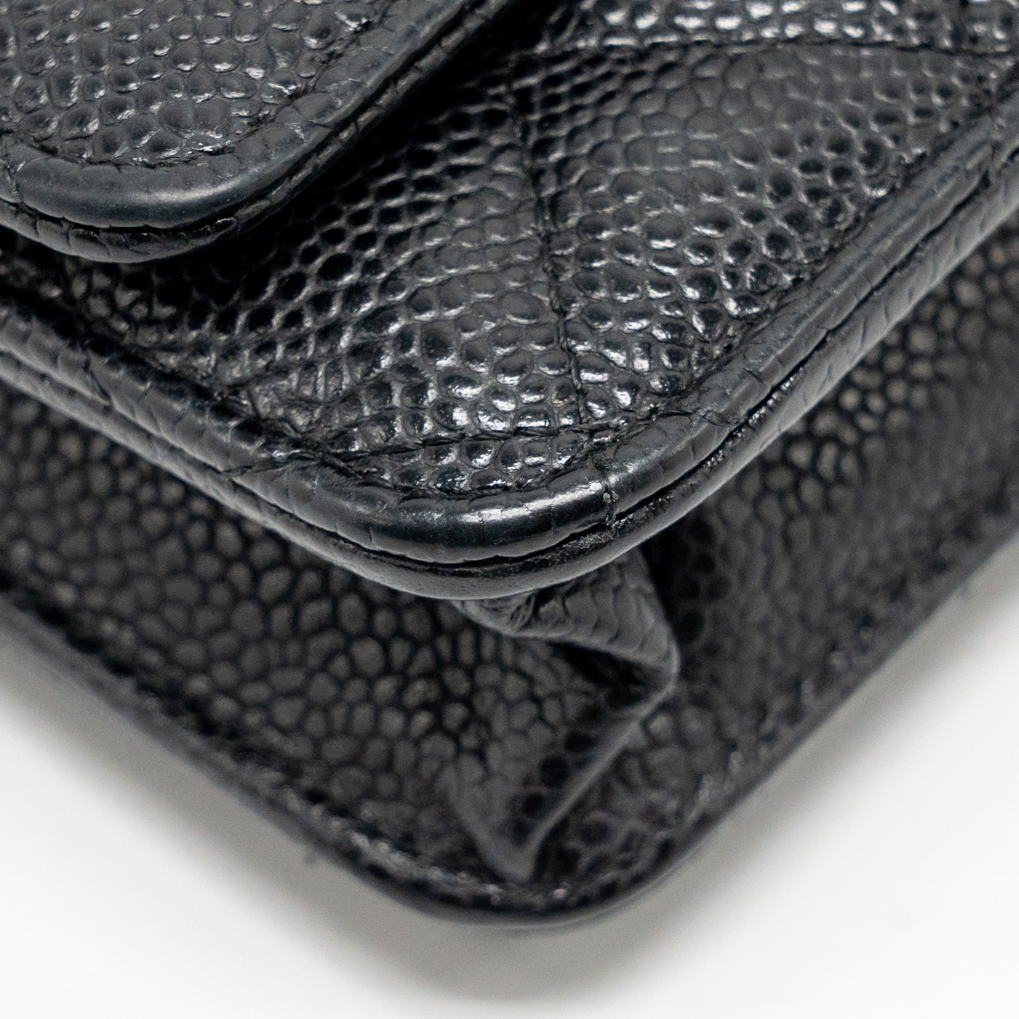 CHANEL CLASSIC WALLET ON CHAIN CAVIAR BLACK GHW