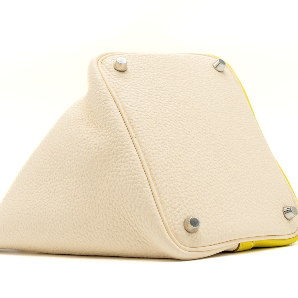 HERMES PICOTIN 18 CLEMENCE LIME/NATA SHW