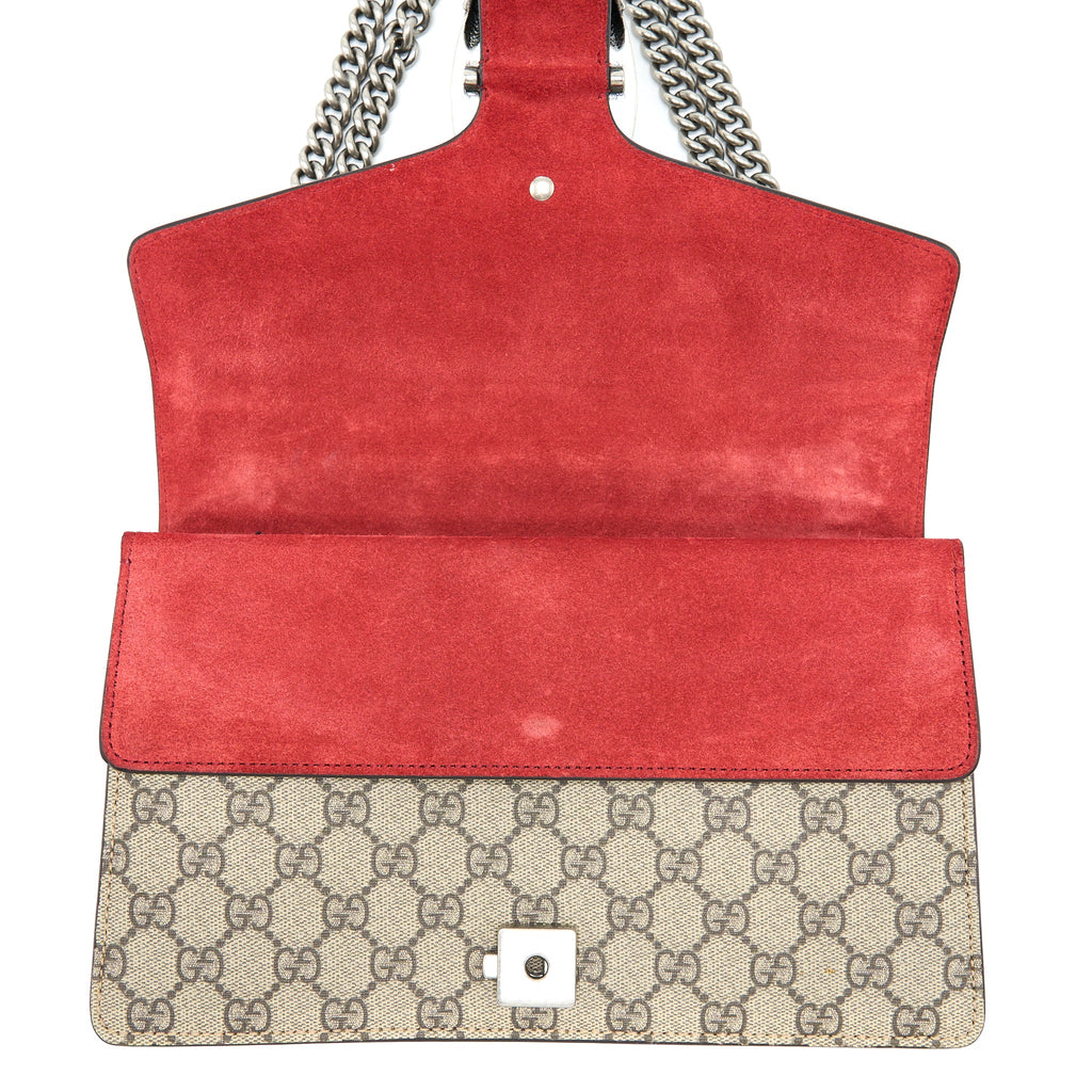 GUCCI DIONYSUS SMALL GG SHOULDER BAG SUPREME CANVAS SHW