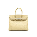 HERMES BIRKIN 30 PARCHEMIN OSTRICH SHW