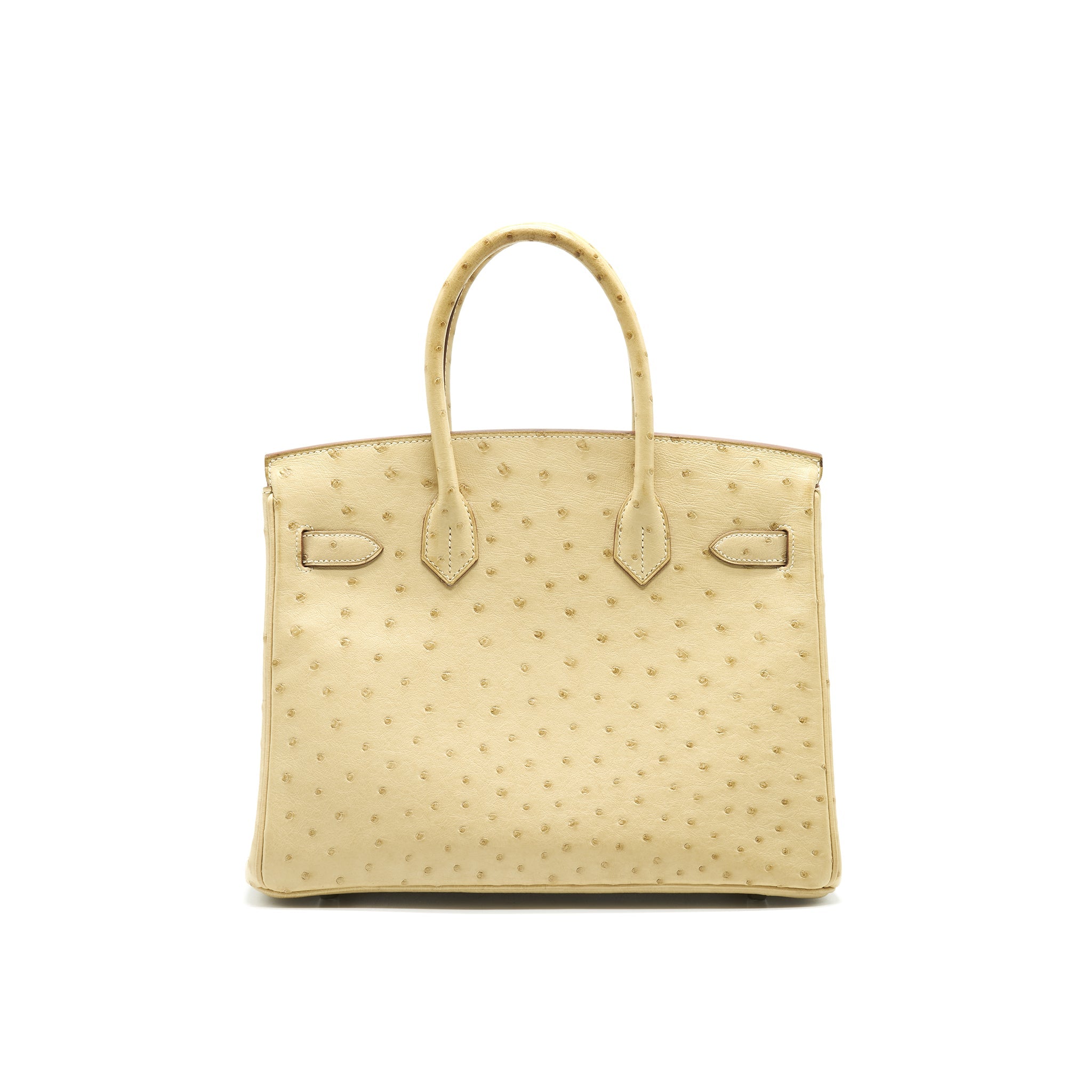 HERMES BIRKIN 30 PARCHEMIN OSTRICH SHW