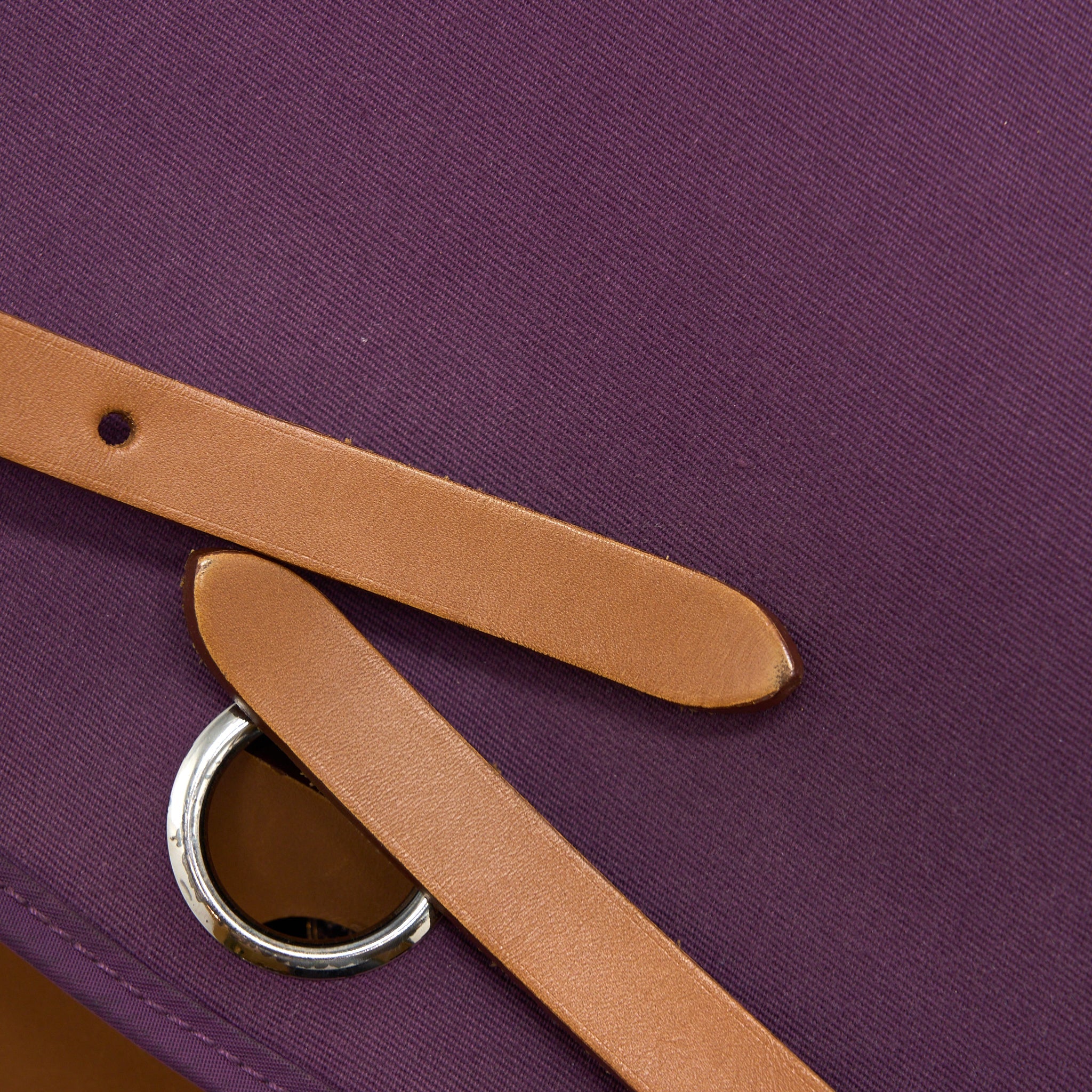 HERMES HERBAG 39 ZIP BAG HUNTER/CANVAS PURPLE SHW