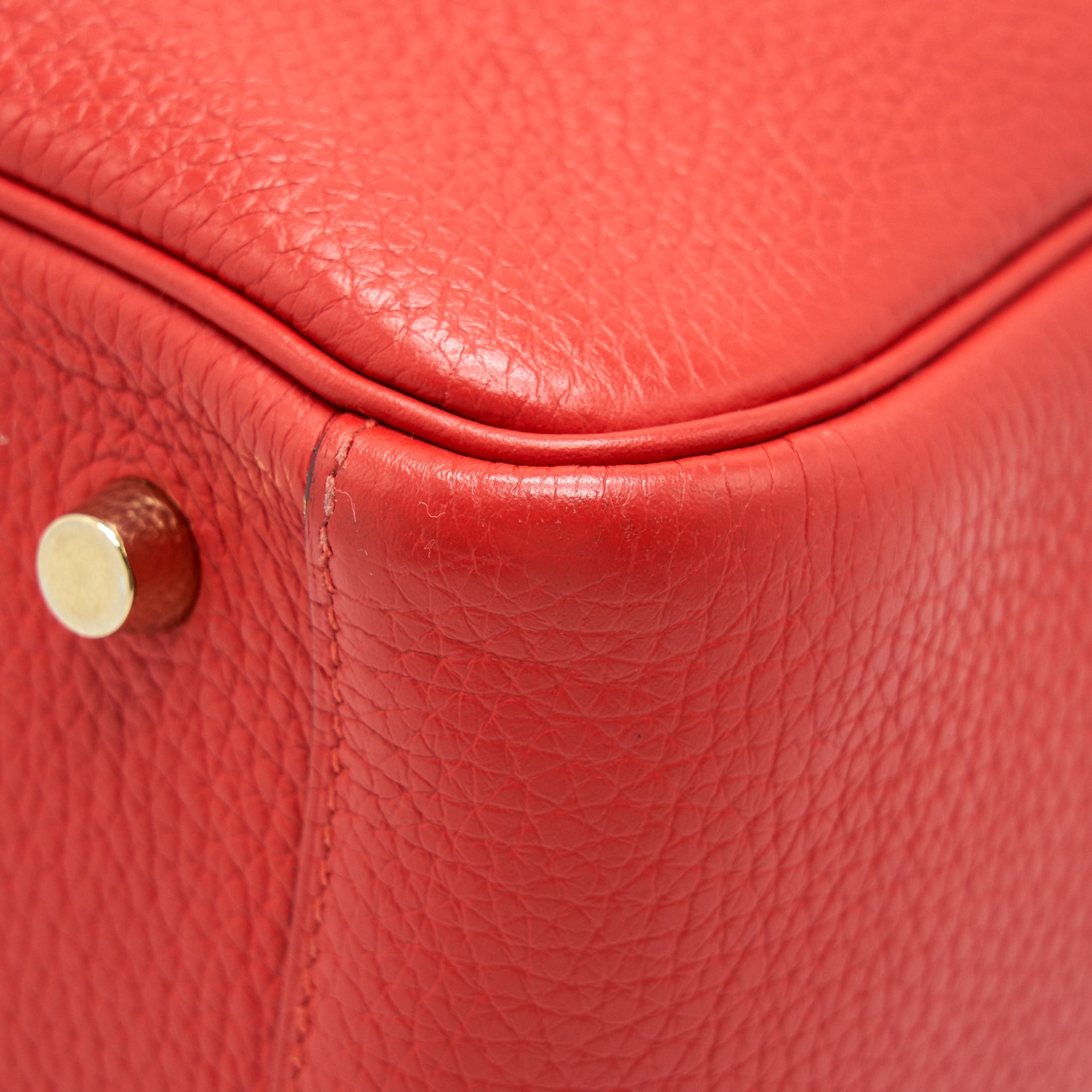 HERMES LINDY 26 ROUGE TOMATE GHW