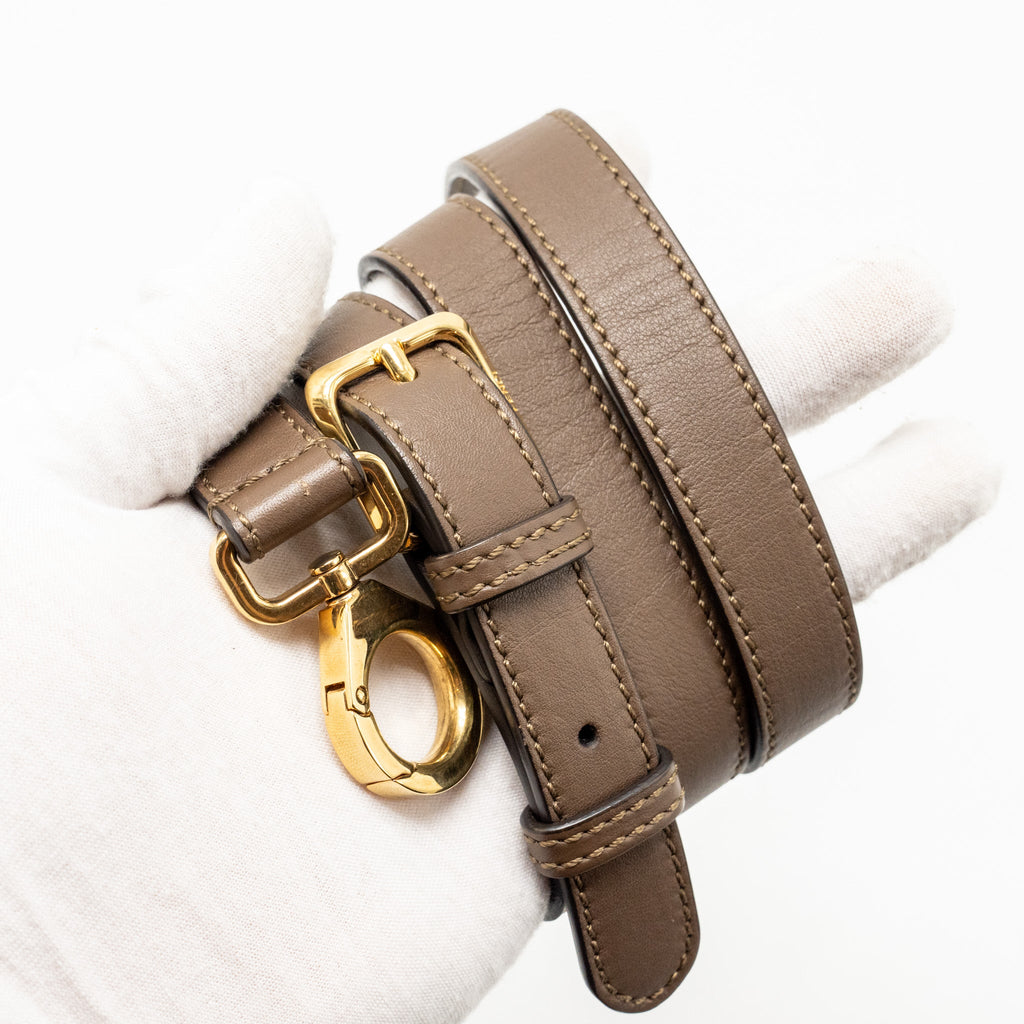 FENDI SMALL PEEKABOO ICONIC BAG CALFSKIN BROWN GHW