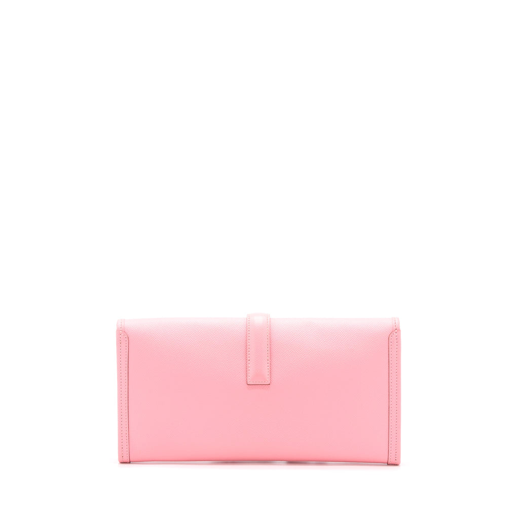 HERMES JIGE ELAN 29 CLUTCH EPSOM ROSE CONFETTI