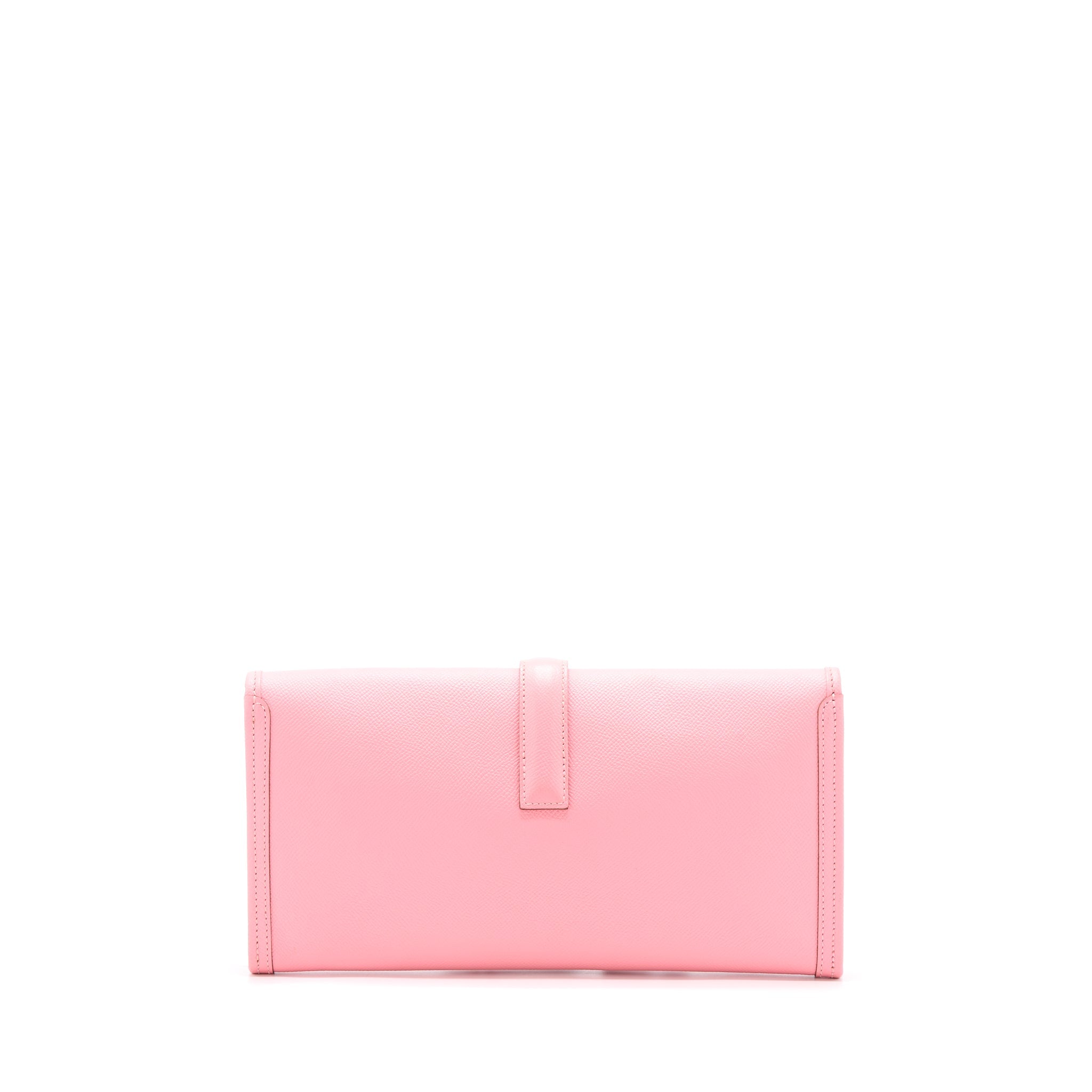HERMES JIGE ELAN 29 CLUTCH EPSOM ROSE CONFETTI