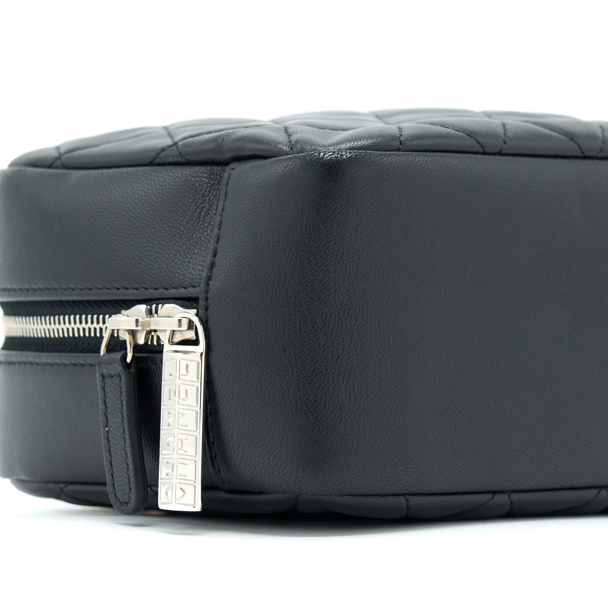 CHANEL CAMERA CLUTCH LAMBSKIN BLACK SHW