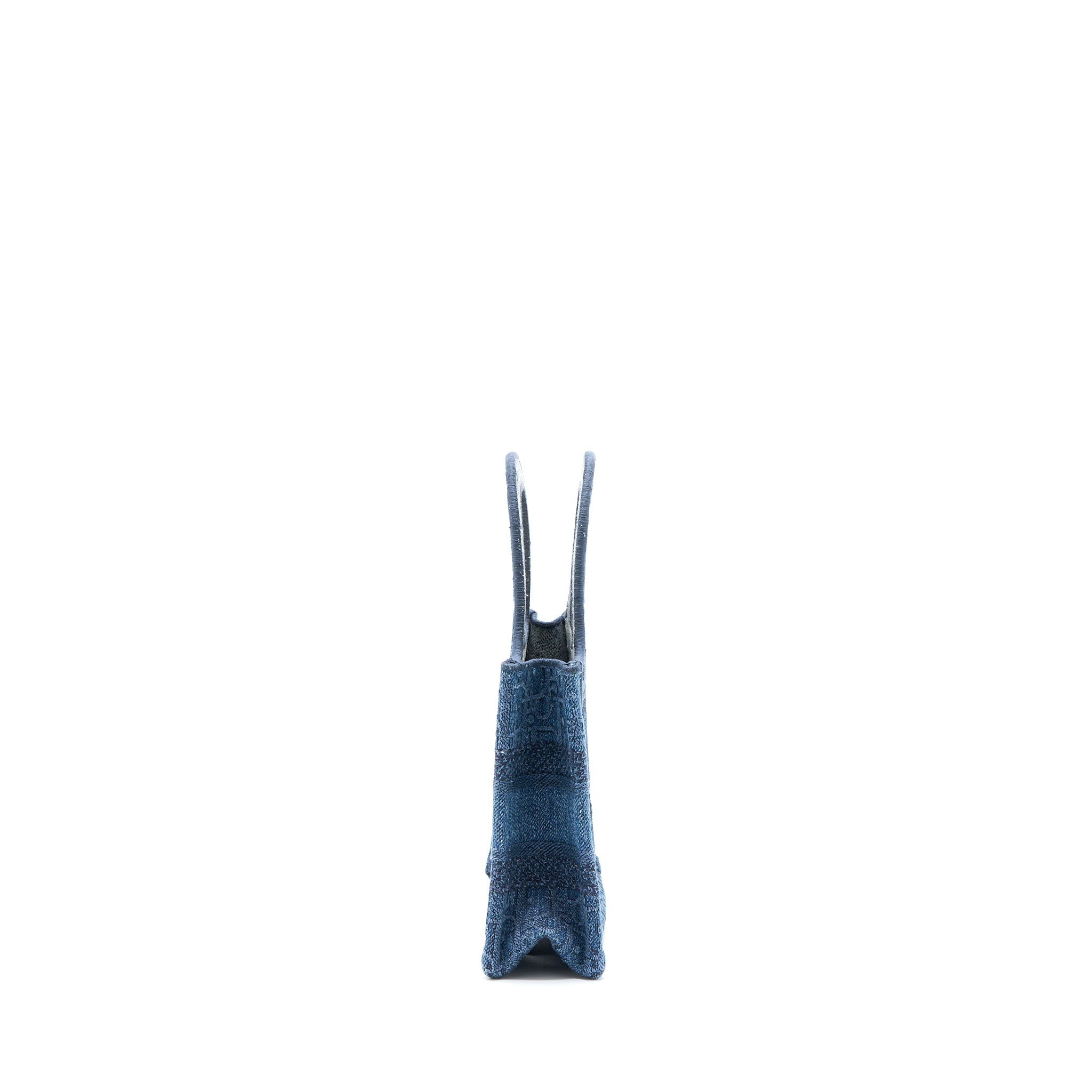 DIOR MINI BOOK TOTE DENIM BLUE OBLIQUE