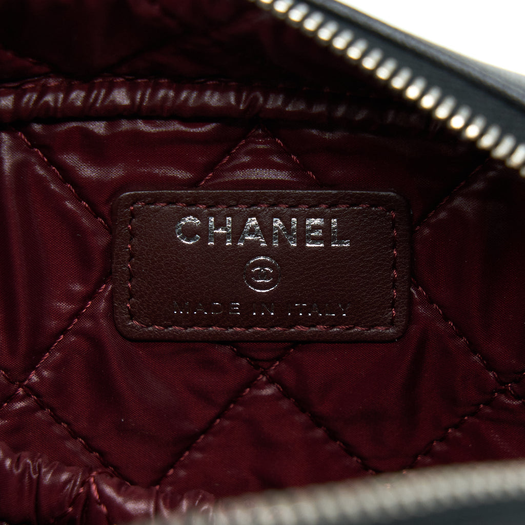 CHANEL CAMERA CLUTCH LAMBSKIN BLACK SHW