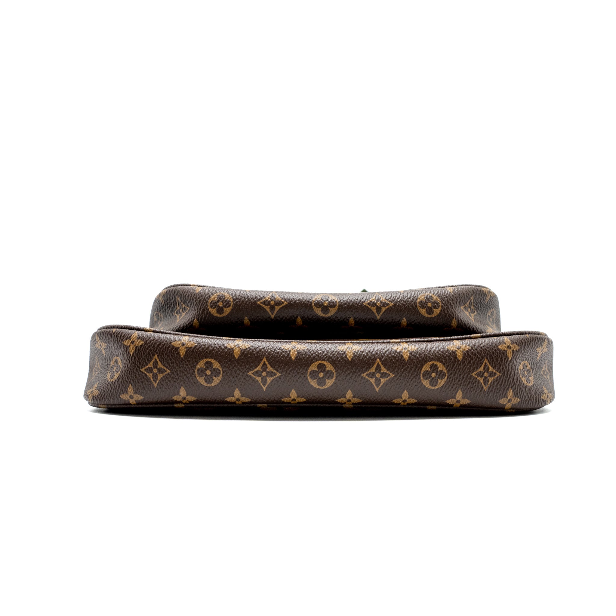 LOUIS VUITTON MULTI POCHETTE ACCESSORIES MONOGRAM CANVAS KHAKI STRAP GHW