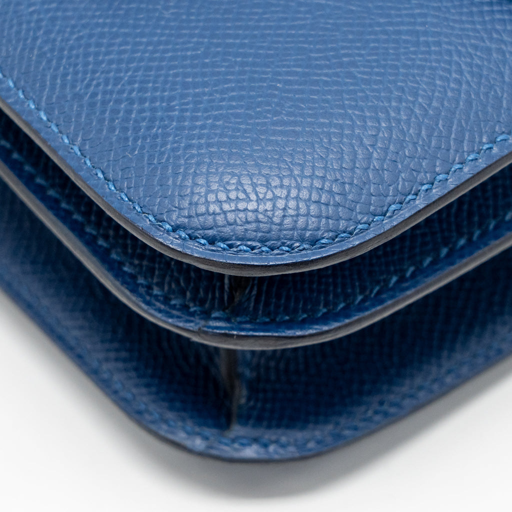 HERMES MINI CONSTANCE EPSOM P5 BLEU TIE SHW