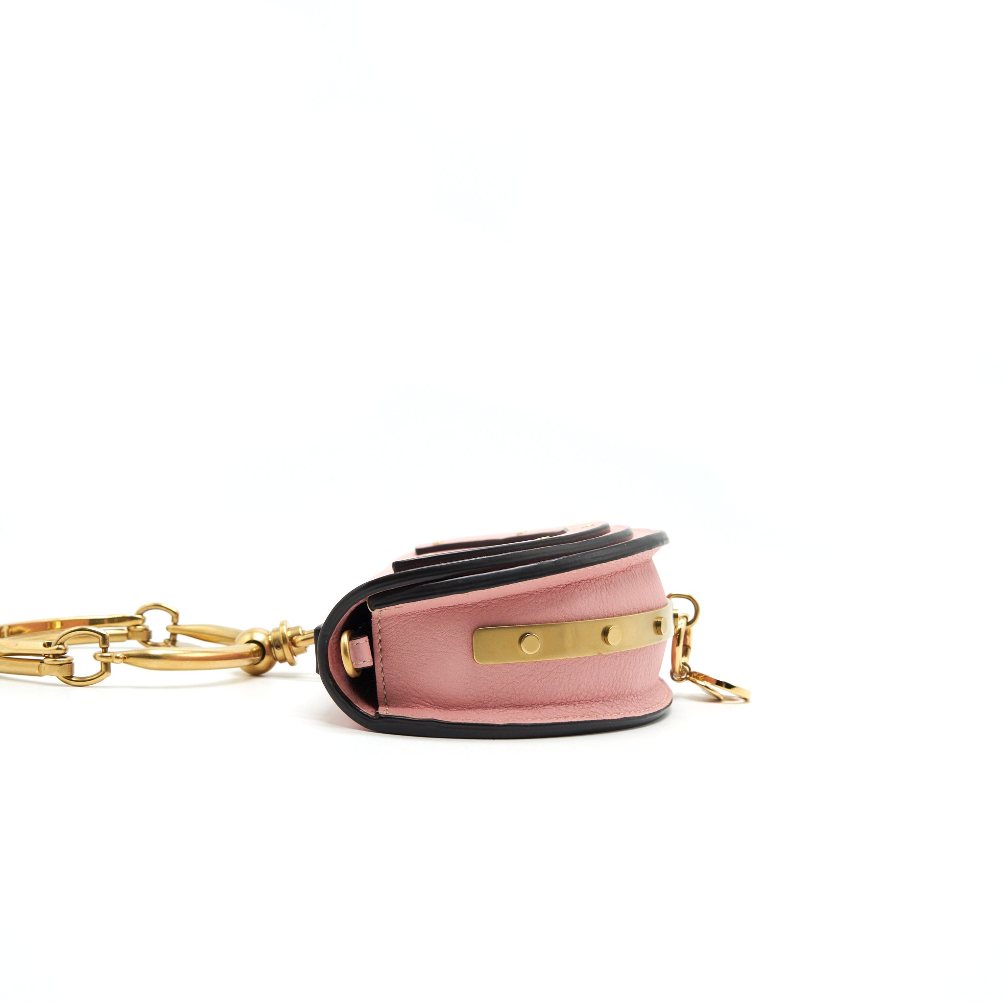 CHLOE NILE MINI LEATHER CROSSBODY BAG PINK
