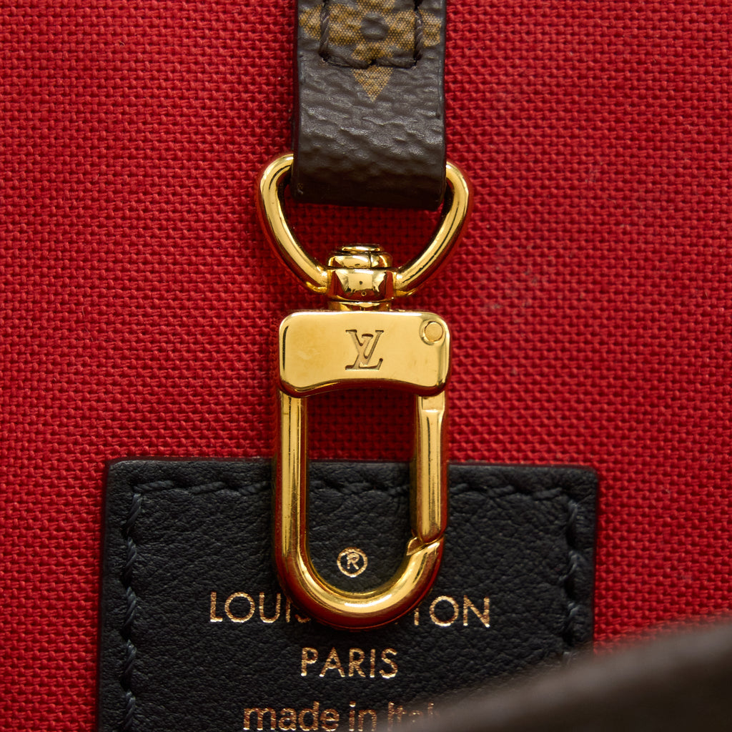 LOUIS VUITTON ON THE GO GM MONOGRAM REVERSE CANVAS GHW
