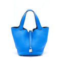 HERMES PICOTIN 22 LOCK BAG BRIGHT BLUE SHW