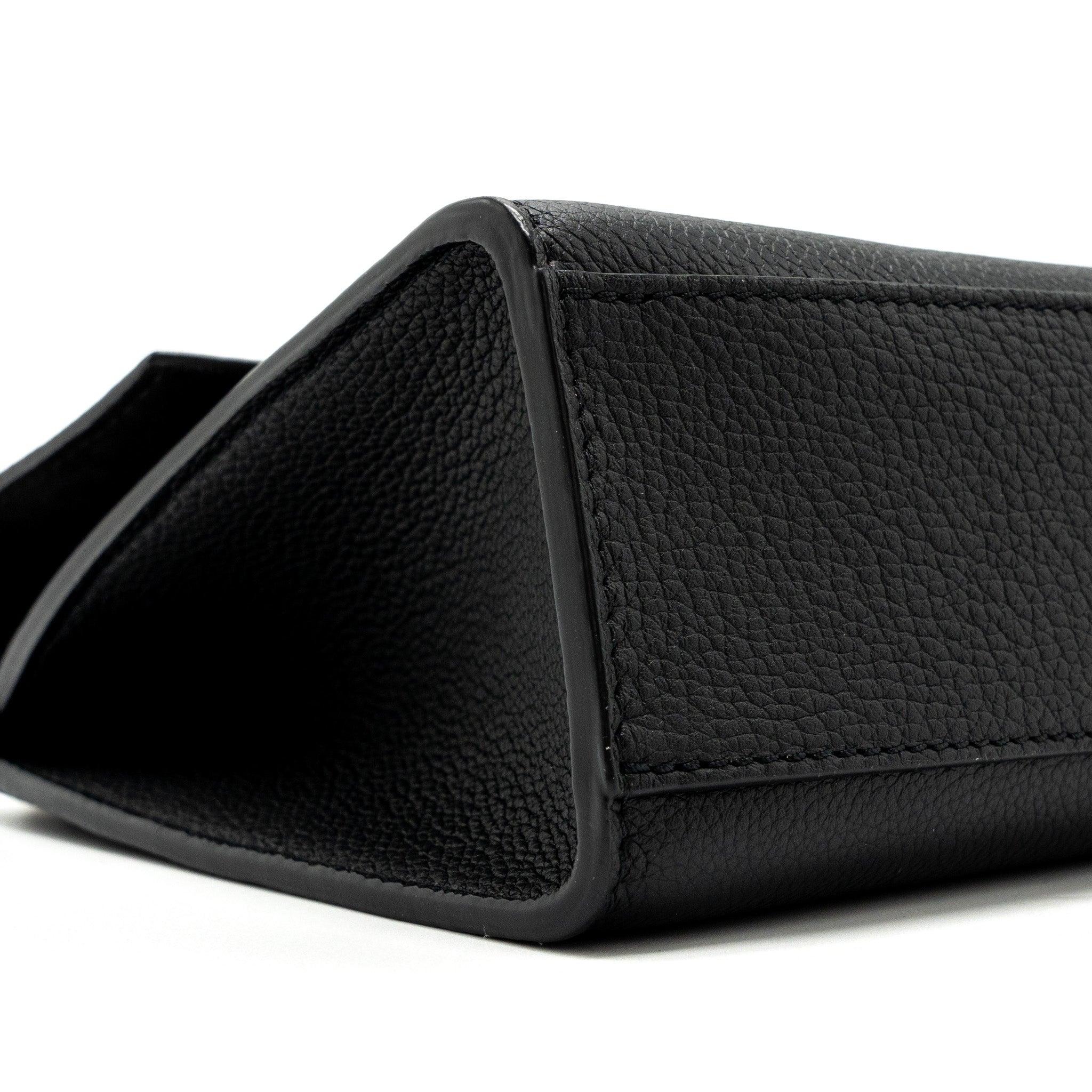 LOUIS VUITTON MYLOCKME SATCHEL CHAIN BAG CALFSKIN BLACK SHW