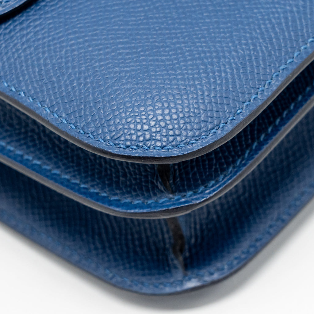 HERMES MINI CONSTANCE EPSOM P5 BLEU TIE SHW