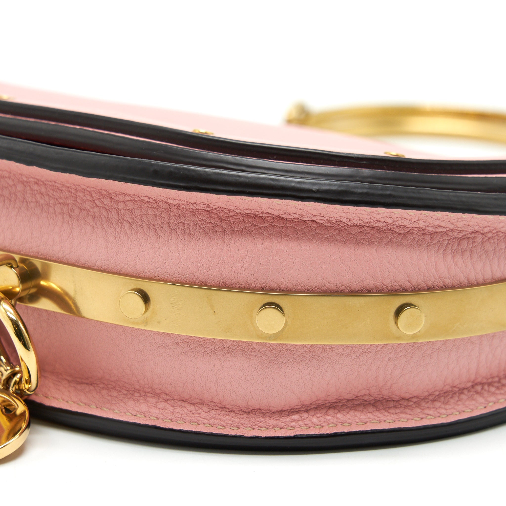 CHLOE NILE MINI LEATHER CROSSBODY BAG PINK