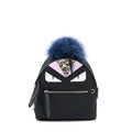 FENDI MONSTER BACKPACK BLACK/MULTICOLOUR SHW
