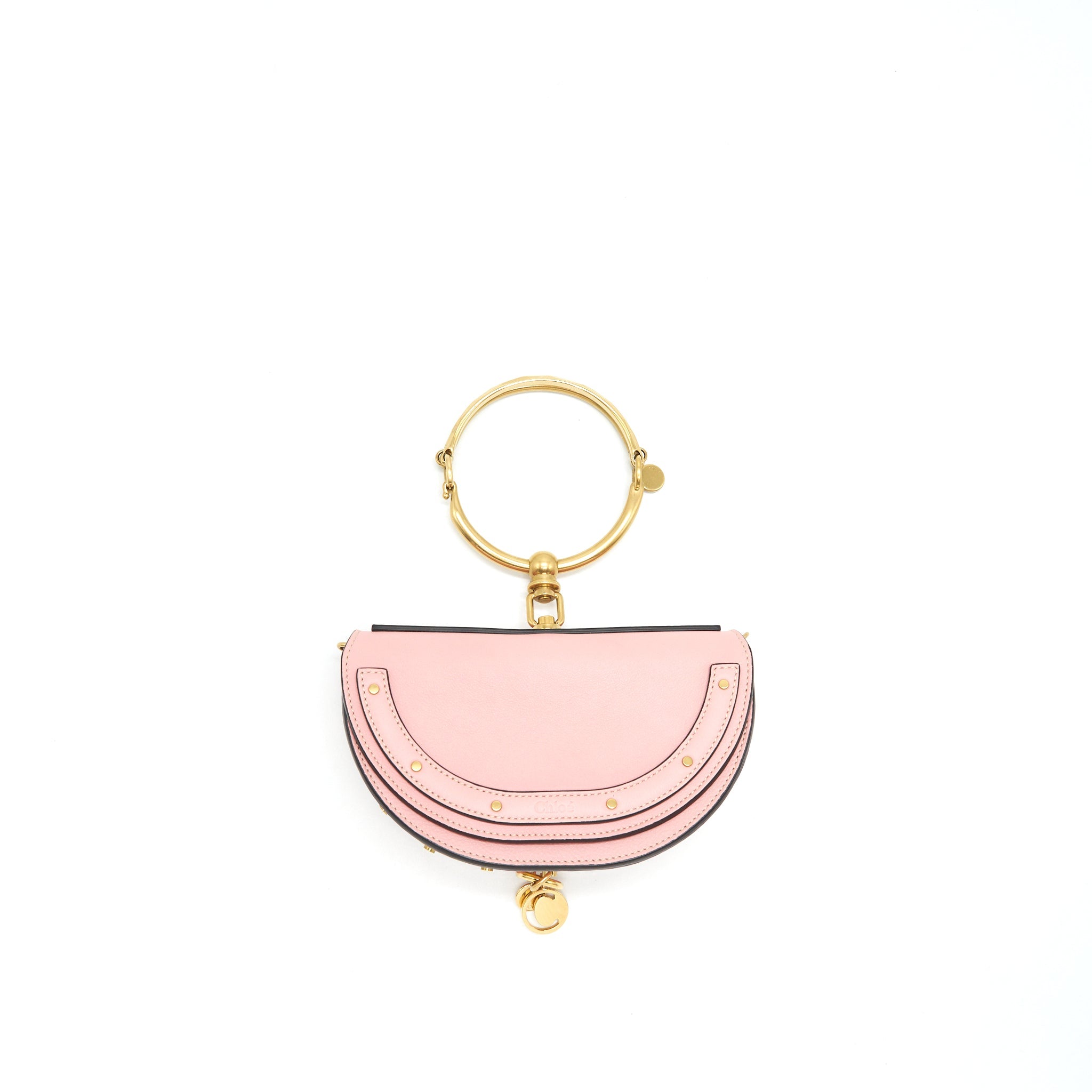 CHLOE NILE MINI LEATHER CROSSBODY BAG PINK