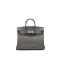 HERMES BIRKIN25 GRIS ETAIN TOGO LEATHER RGHW
