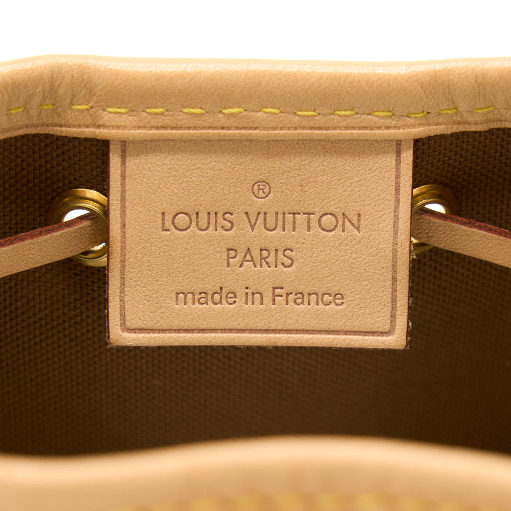 LOUIS VUITTON NANO NOE MONOGRAM CANVAS GHW