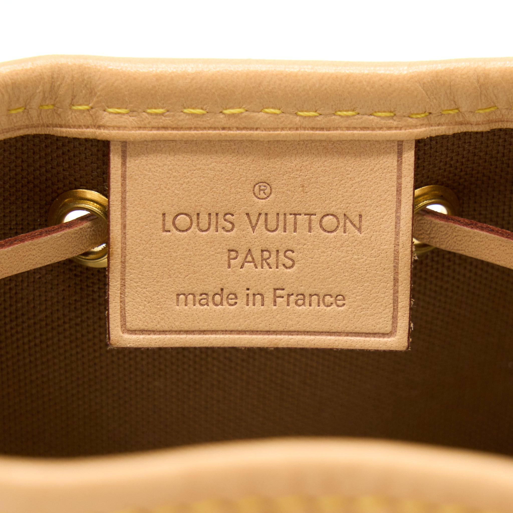 LOUIS VUITTON NANO NOE MONOGRAM CANVAS GHW