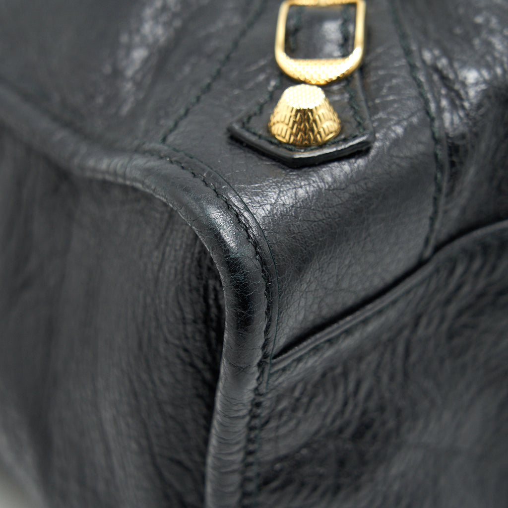 BALENCIAGA GIANT CITY BAG IN BLACK