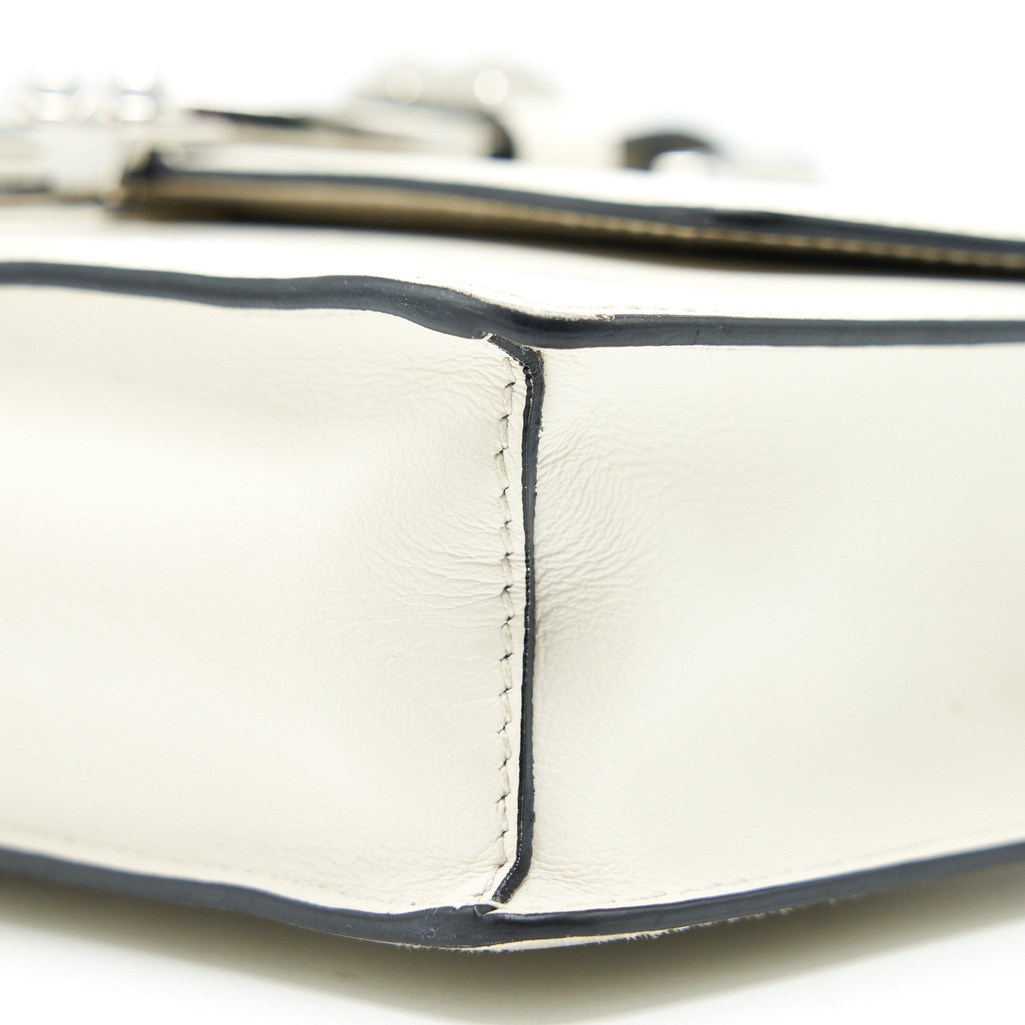 PRADA WOMAN'S MESSANGER BAG WHITE WITH SHW