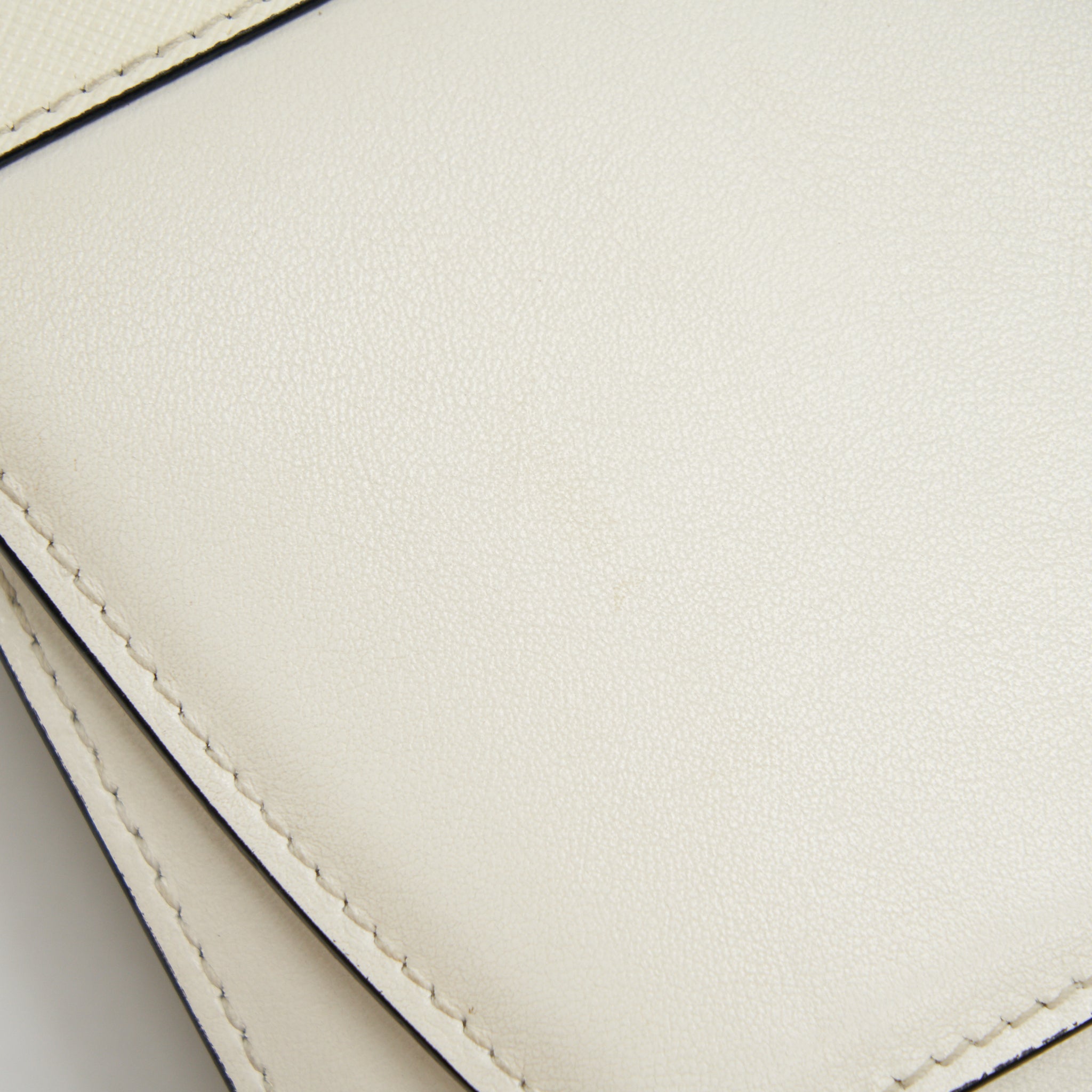 PRADA WOMAN'S MESSANGER BAG WHITE WITH SHW