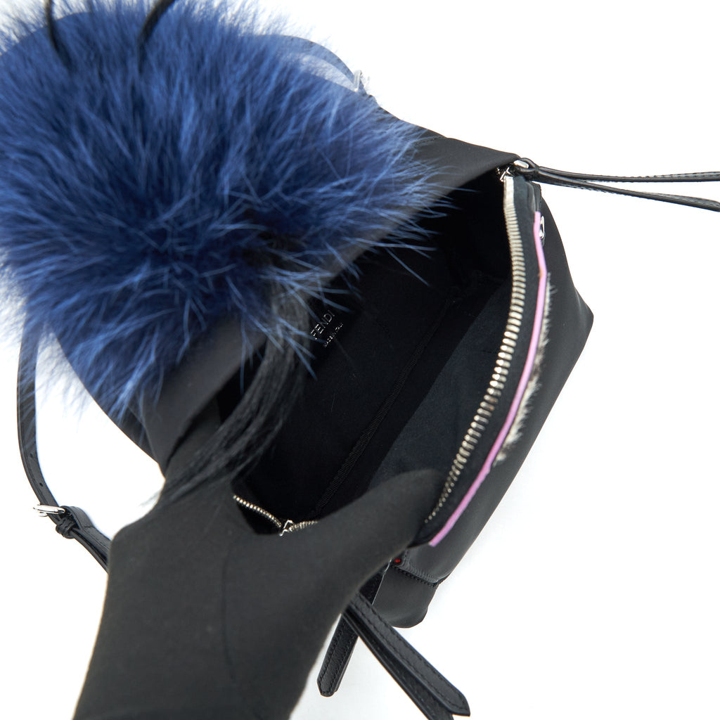 FENDI MONSTER BACKPACK BLACK/MULTICOLOUR SHW