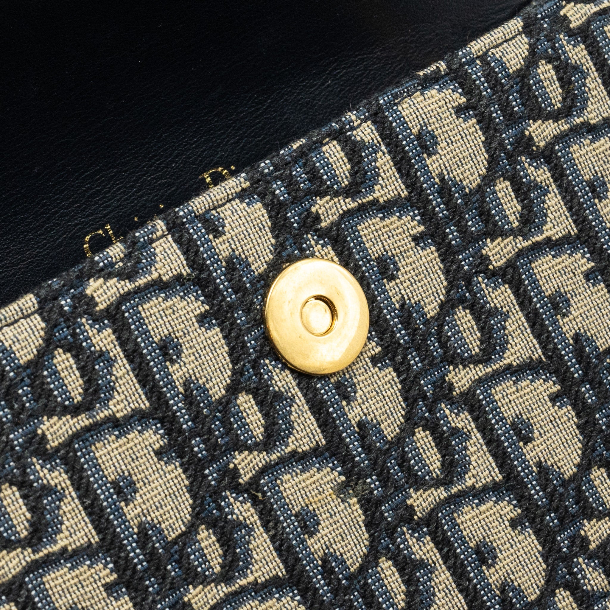 DIOR SADDLE BELT POUCH DIOR OBLIQUE CANVAS BLUE GHW