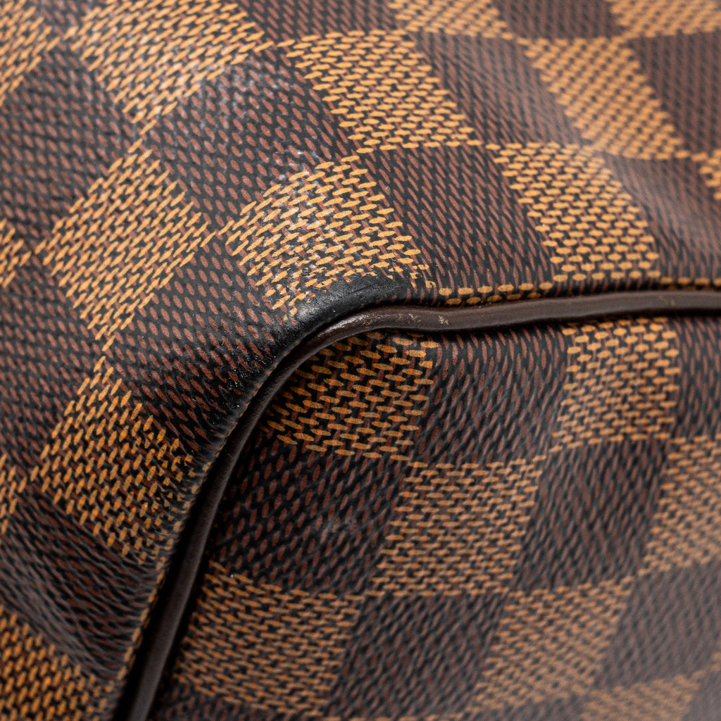 LOUIS VUITTON SPEEDY BANDOULIERE 25 DAMIER EBENE GHW