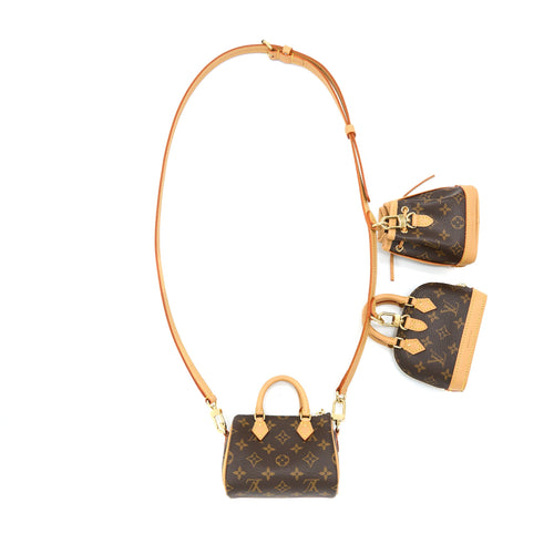 LOUIS VUITTON TRIO MINI ICONES MONOGRAM CANVAS GHW
