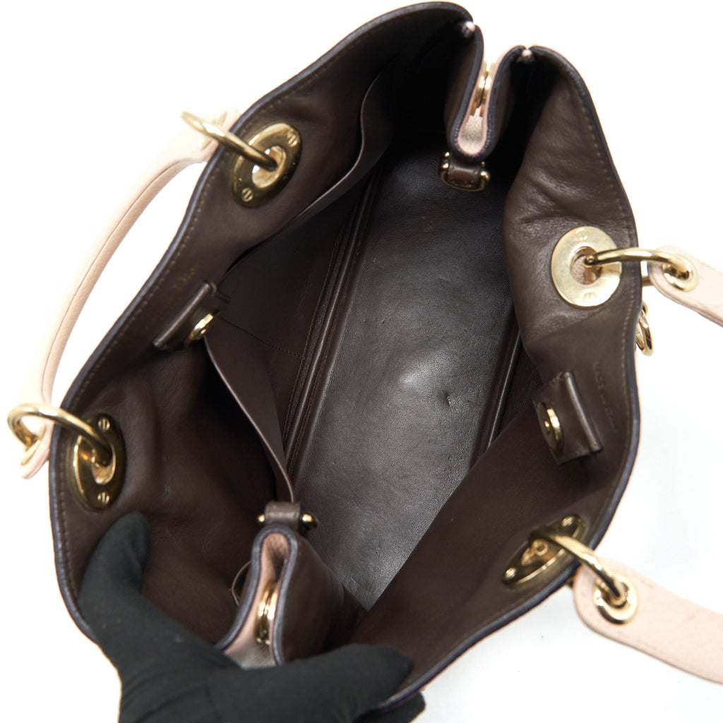 DIOR VIP DIORISSIMO TOTE BAG GRAINED CALFSKIN BEIGE GHW