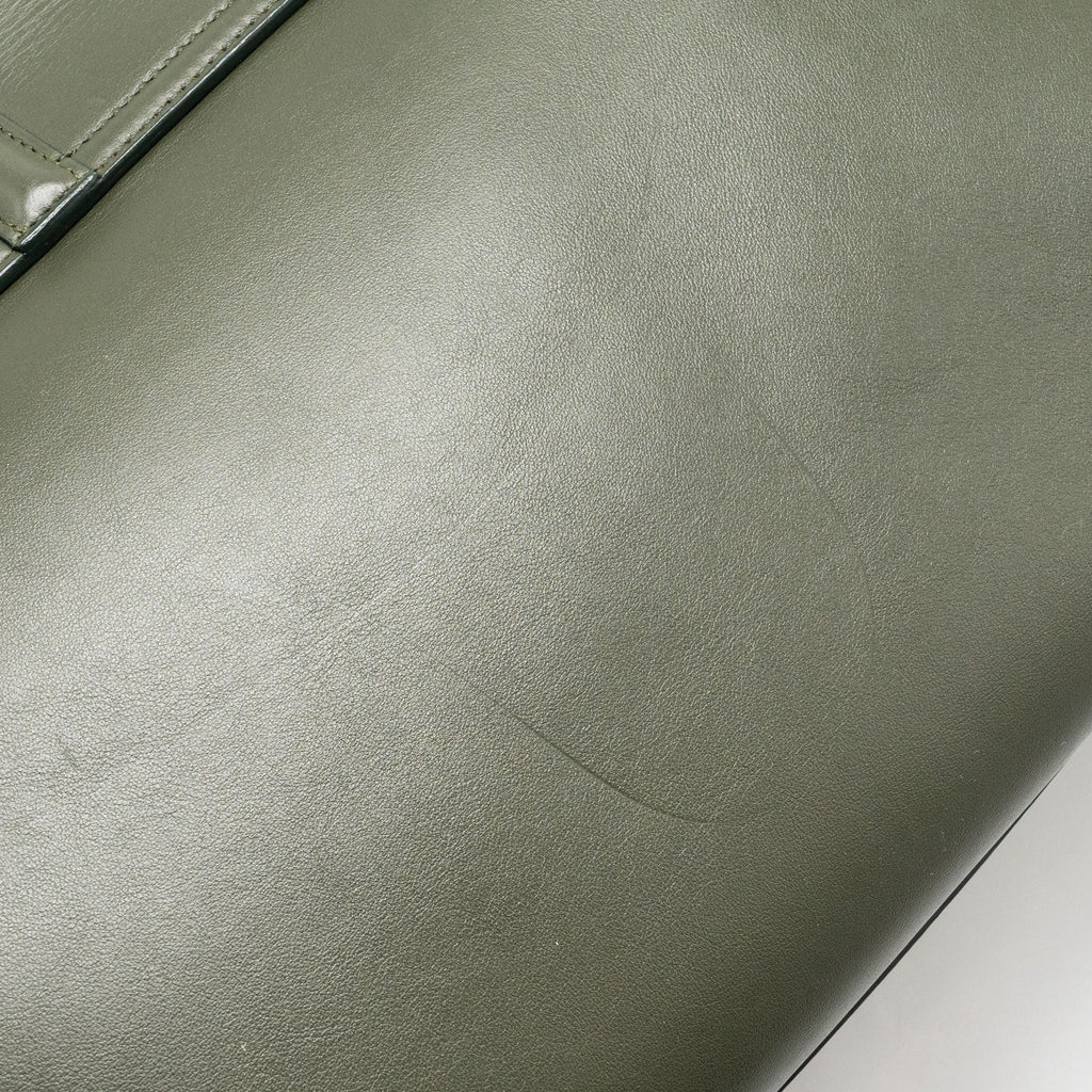 CELINE LARGE SOFT 16 BAG SMOOTH CALFSKIN DARK GREEN GHW