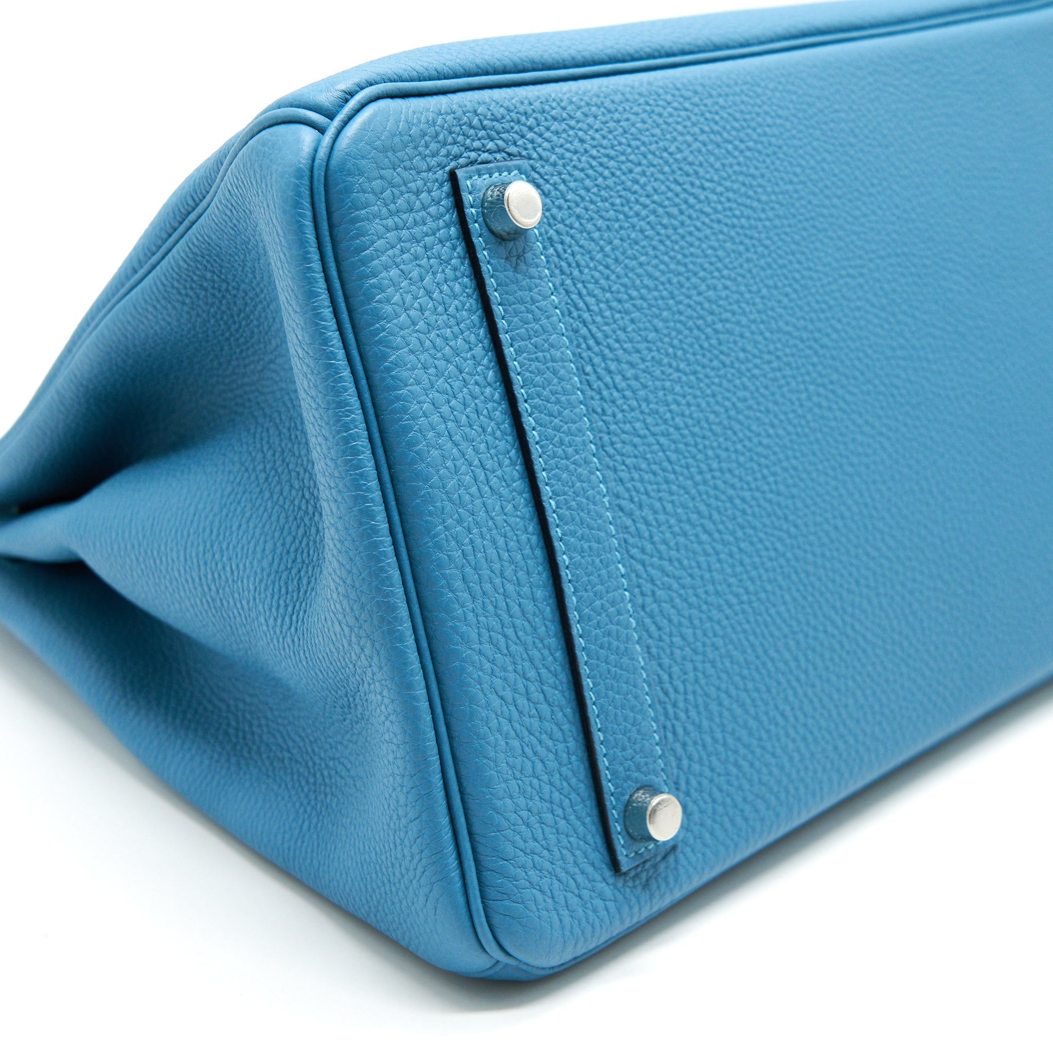 HERMES BIRKIN 35 7B TURQUOISE TOGO LEATHER SHW