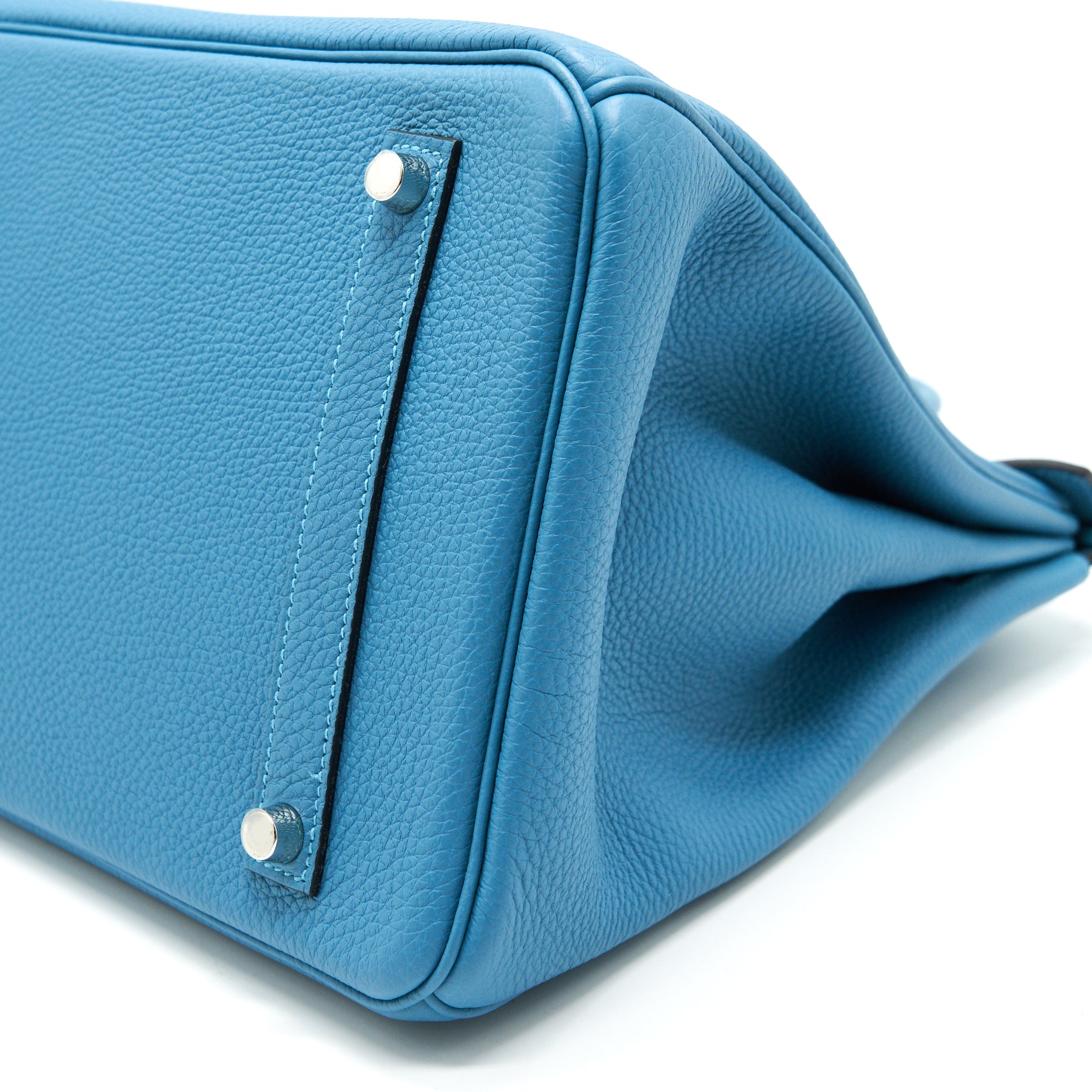 HERMES BIRKIN 35 7B TURQUOISE TOGO LEATHER SHW