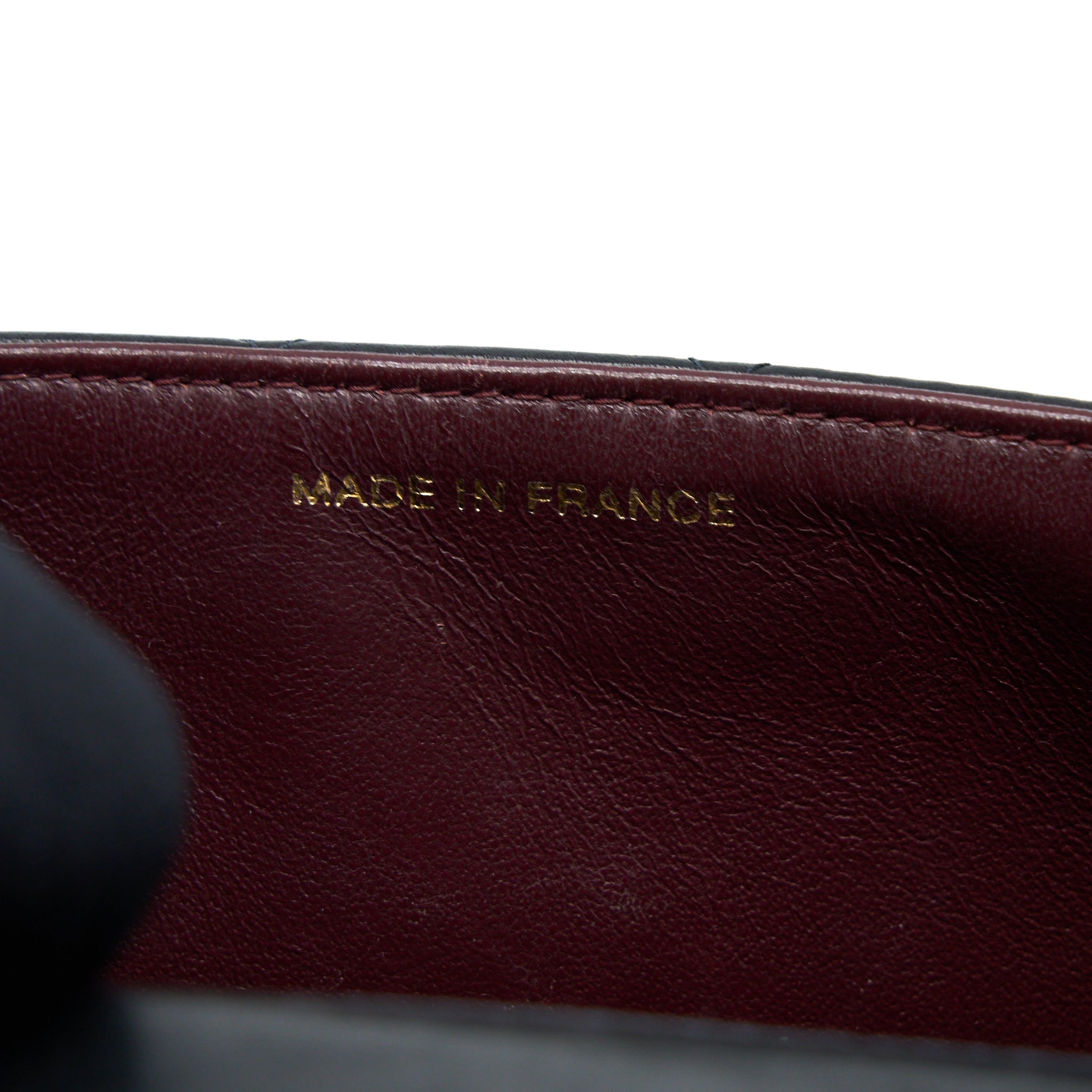 CHANEL VINTAGE SQUARE FLAP BAG LAMBSKIN BLACK GHW