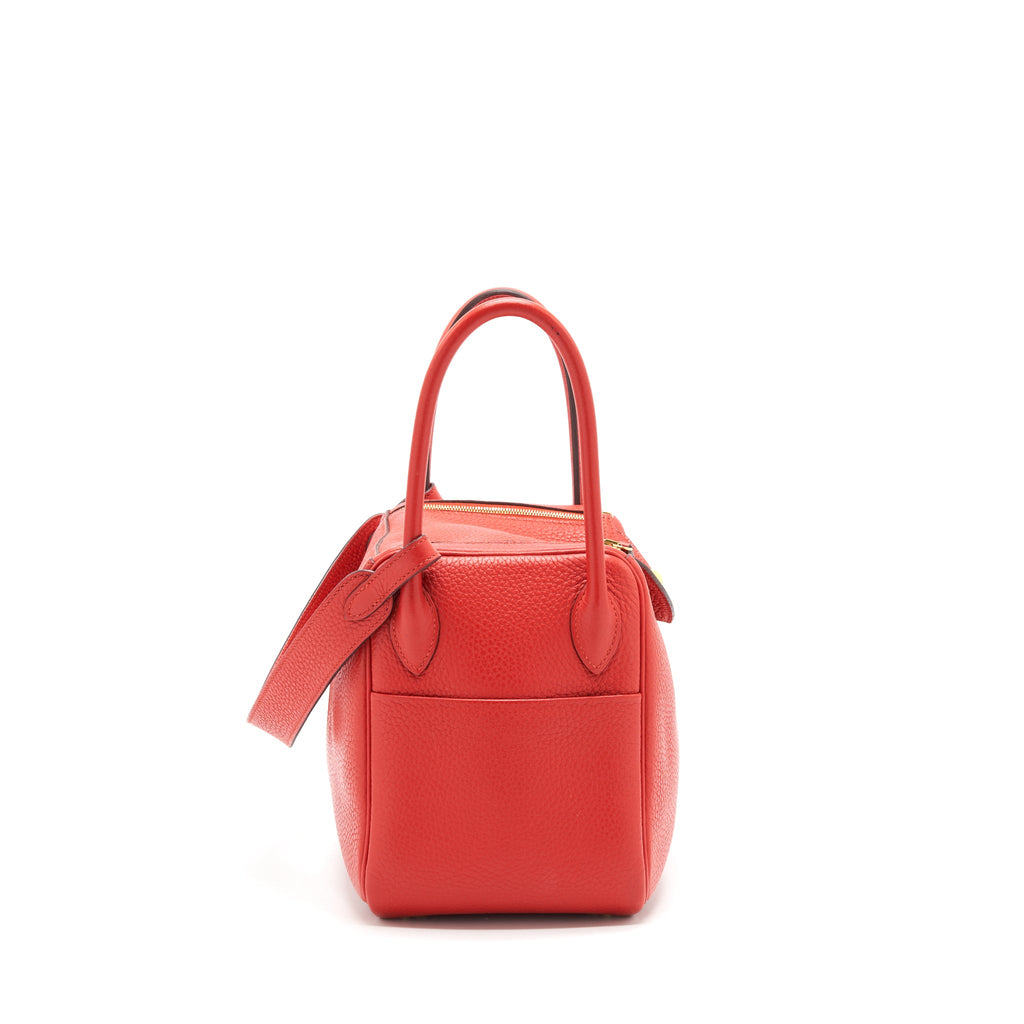 HERMES LINDY 26 ROUGE TOMATE GHW