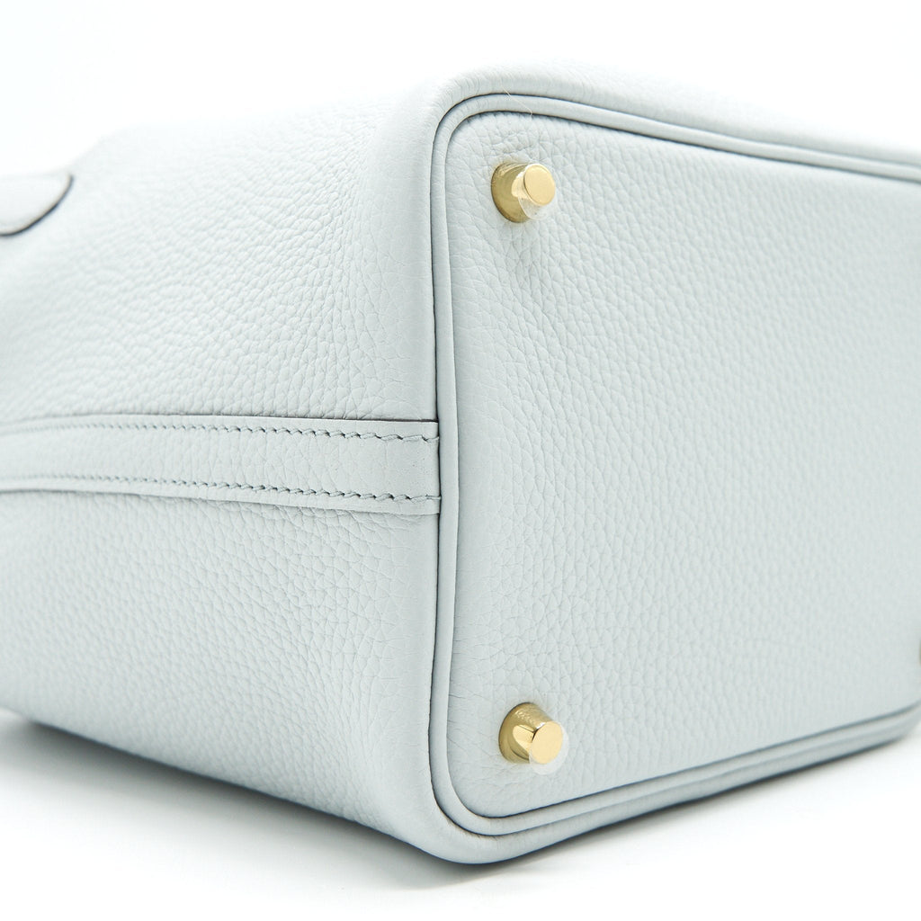 HERMES PICOTIN 18 BLUE PALE GHW