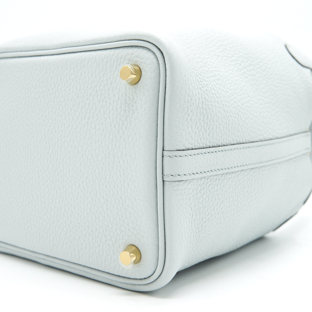 HERMES PICOTIN 18 LOCK BAG BLUE PALE GHW